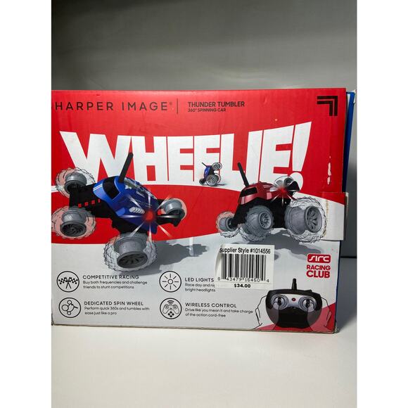 Sharper Image Thunder Tumbler Remote Control 360 Spinning Car, Black - Picture 5 of 5